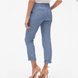 GAP Girlfriend khaki chinos in Chambray